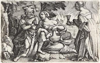 GEORG PENCZ Lot and his Daughters * The Miracle of the Loaves and Fishes.